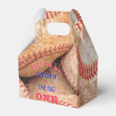 Jongens De Grote Een Honkbal 1e Verjaardag Dank u Bedankdoosjes (Achterkant)