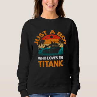 Jongens die gewoon van de RMS Titanic retro vintag Trui