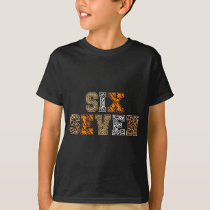 Jongens dierprint kleding zes zeven kinderen diere t-shirt
