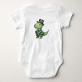 Jongen's dinosaurus 1e St. Patrick's Dag Romper (Achterkant)