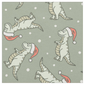 Jongens Dinosaurus Kerstmis T-Rex Dino Salie Groen Stof