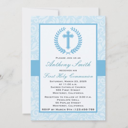 Jongen's eerste uitnodiging (Voorkant)