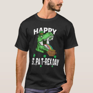 Jongens en meisjes sint-Patricks dag Dino Trex Fun T-shirt