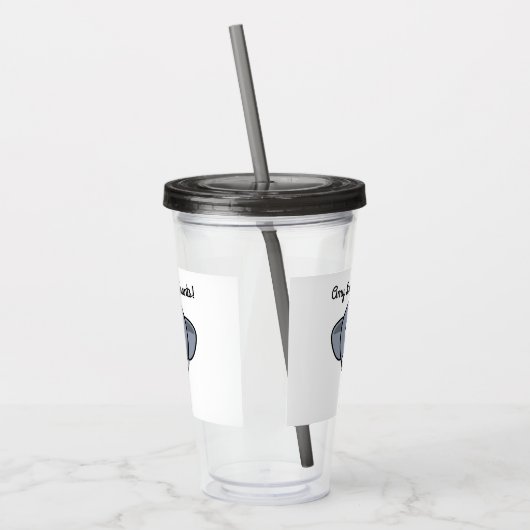 Jongens- en meisjesliefdesweeshuizen acryl drinkbeker (Links)