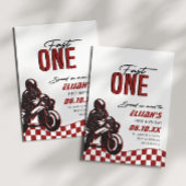 Jongens Fast Een 1e Dirt Bike Verjaardag Kaart