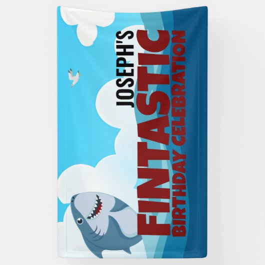 Jongen's Fintastic Banner (Verticaal)