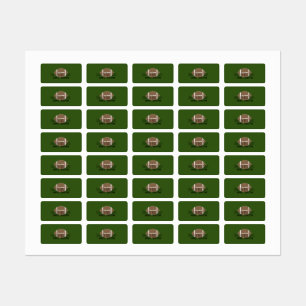 Jongens Football Groene waterdichte labels