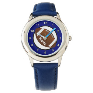 Jongens Football Kijk uit met zijn naam Horloge