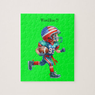 Jongens Football speler puzzel