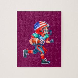 Jongens Football speler puzzel