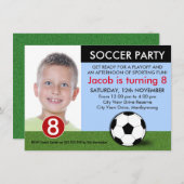 Jongens Foto Voetbal Kaart (Voorkant / Achterkant)