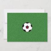 Jongens Foto Voetbal Kaart (Achterkant)