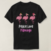 Jongens Funny flamingos, vredesliefde, roze flamin T-shirt (Design voorkant)