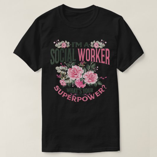 Jongens Funny Ik ben een sociaal werker wat je sup T-shirt (Design voorkant)