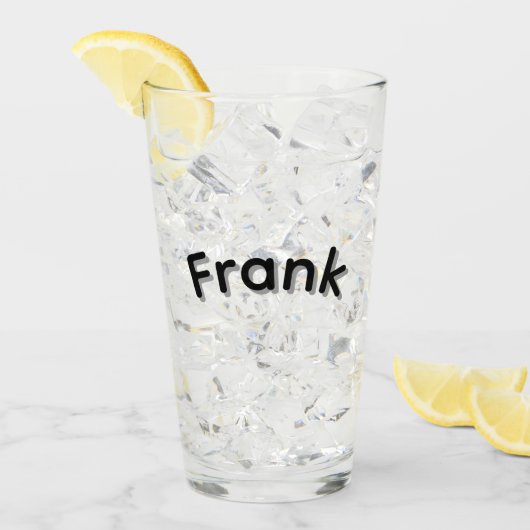Jongens genaamd Frank, Glas (Voorkant ijs)
