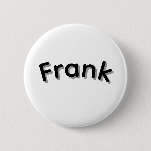 Jongens Genoemd Frank,Koeler Ronde Button 5,7 Cm (Voorkant)