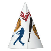 Jongens Gepersonaliseerde Honkbal Verjaardagsfeest Feesthoedjes (Achterkant)