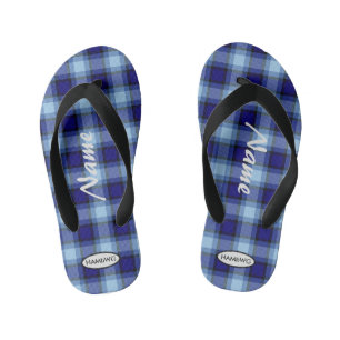 Jongens geruite teenslippers HAMbWG Kids teenslipp