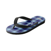 Jongens geruite teenslippers HAMbWG Kids teenslipp (Schuin)