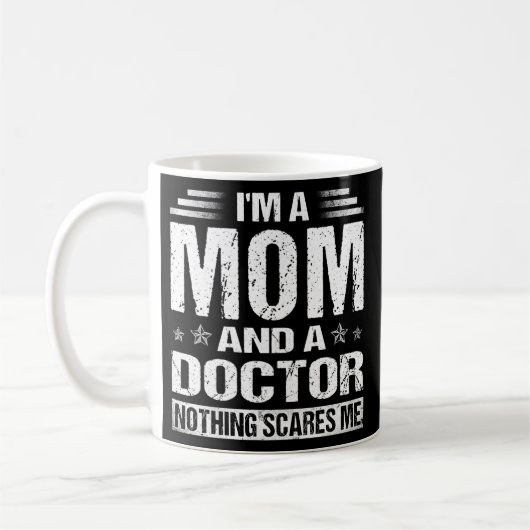 Jongens grappig dat ik een moeder en een dokter gr koffiemok (Links)