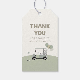 Jongens 'Green Hole-in-One Golf 1e verjaardag Cadeaulabel