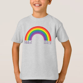 Jongen's Grijze T-Shirt Rainbow Jesus Saves