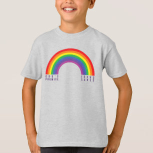 Jongen's Grijze T-Shirt Rainbow Jesus Saves