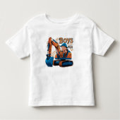 Jongens Grote Machtige Bouwmachine Kinder Shirts (Voorkant)