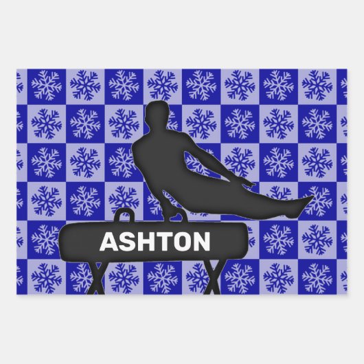 Jongens Gymnastiek Kerst Wrapping Papieren Bladset Inpakpapier Vel (Voorkant 3)