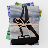 Jongens Gymnastiek Kerst Wrapping Papieren Bladset Inpakpapier Vel (In situ)