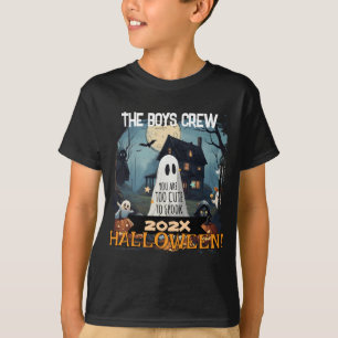 Jongens Halloween Geesten Crew T-Shirt op maat