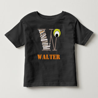 Jongens HALLOWEEN Mummy Shirt w Initiaal W