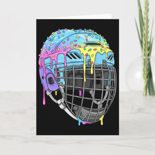 Jongens Hockey Helm Ijsje Drip Voor Hockey Speler Kaart