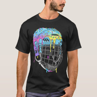 Jongens Hockey Helm Ijsje Drip Voor Hockey Speler T-shirt
