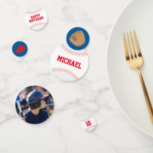 Jongens honkbal thema verjaardag confetti