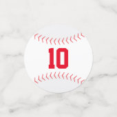 Jongens honkbal thema verjaardag confetti (Kleine voorkant)