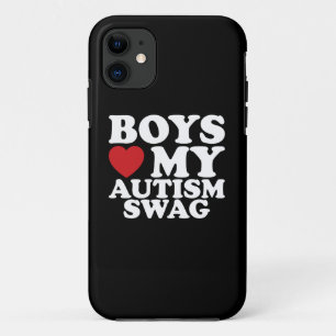 Jongens houden van mijn autisme Swag Bewustzijn Ha iPhone 11 Hoesje