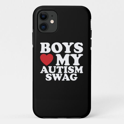 Jongens houden van mijn autisme Swag Bewustzijn Ha Case-Mate iPhone Case (Achterkant)