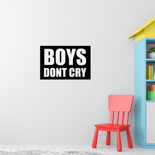 Jongens huilen niet poster