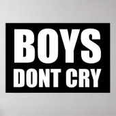 Jongens huilen niet poster (Voorkant)