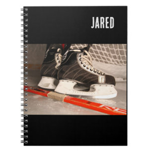 Jongens ijshockey thema terug naar school notitie Notitieboek