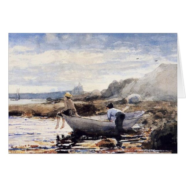 Jongens in een Dory (Voorkant Horizontaal)