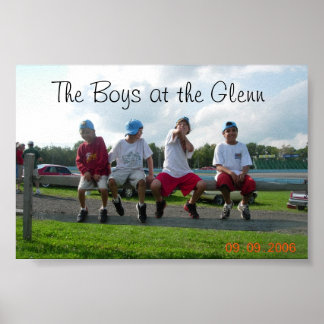 Jongens in Glenn Poster