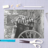  jongens in Harlequin Suit Tissue Paper Tissuepapier (Craft)