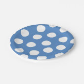 Jongens jongens kinderen op zaterdag pooidots op b papieren bordje (Gekanteld)