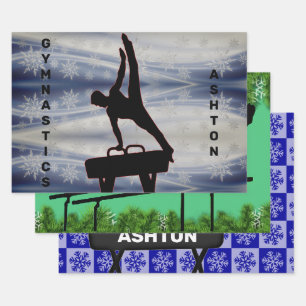 Jongens kerstcadeautjes voor kerstmis inpakpapier vel