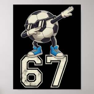 Jongens Kinderen 67 Zes Zeven Sungles Dabbing Voet Poster