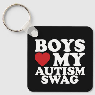 Jongens Liefhebben Mijn Autisme Swag Awareness Har Sleutelhanger