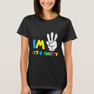 Jongens Meisjes Derde Verjaardag Shirt 3e Verjaard
