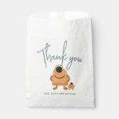 Jongens Modern Schattige Monster Alien Baby shower Bedankzakje (Voorkant)